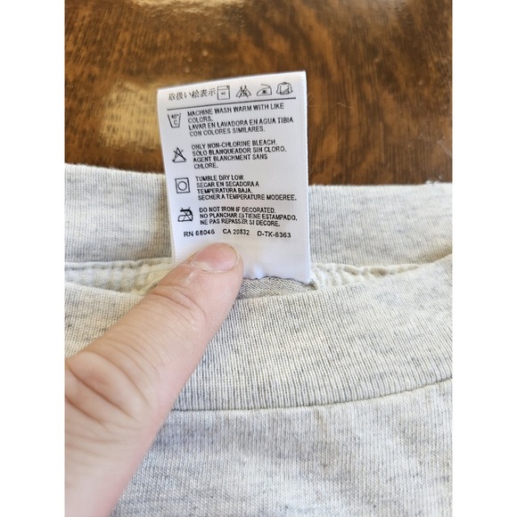 Vintage Play A Game No Spectators Shirt Mens Large Gray Football Witnesses 90s - Picture 6 of 6